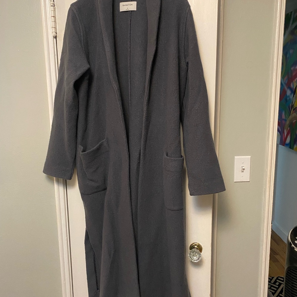 Babaton Gray Longline Cardigan